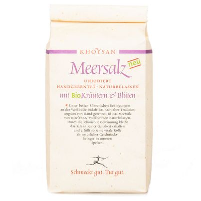 Meersalz mit Bio Kräutern und Blüten Nachfüllpackung 1000g von Khoysan