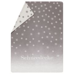 Wohndecke Schneedecke 150 x 200 cm - Grau - GRS zertifiziert