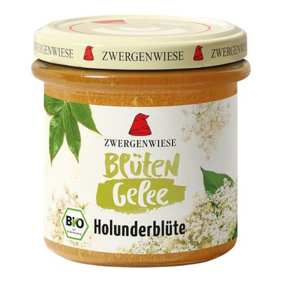 Organic fruit jelly elderberry 160g - value pack of 6 from Zwergenwiese