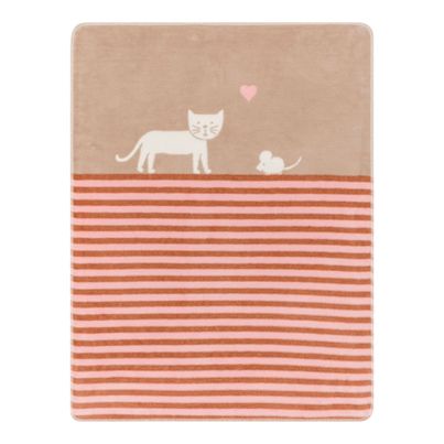 Baby Blanket Cat Color Rouge 75x100cm by David Fussenegger