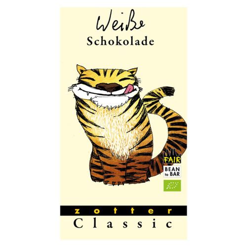 Bio Schokolade Weiße Schokolade 70g - 10er Vorteilspack von Zotter