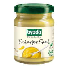 Bio Scharfer Senf 125ml - 6er Vorteilspack von Byodo