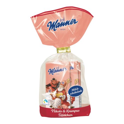 Manner Nikolo & Krampus Täfelchen 50g