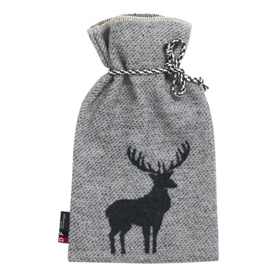 Hot Water Bottle Deer 2 Liter Color Light Grey 38x21cm by David Fussenegger