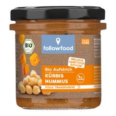 Bio Hummus Kürbis Karotte 135g - 6er Vorteilspack von Rettergut