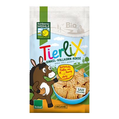 Bio Tierlix Dinkel-Vollkorn-Kekse 125g - 6er Vorteilspack von Bohlsener Mühle