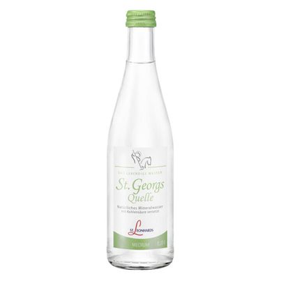 St. Georgsquelle medium 330ml - 12er Vorteilspack - Qualitätswasser von St. Leonhards Quellen