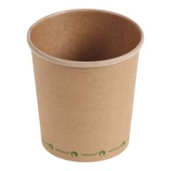 Naturaless Soup cup brown pla 345ml - 25 pieces