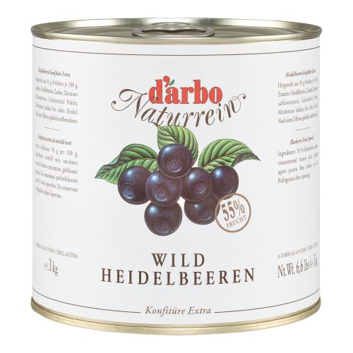 Darbo Naturrein Wildheidelbeer Extra Konfitüre 3000g