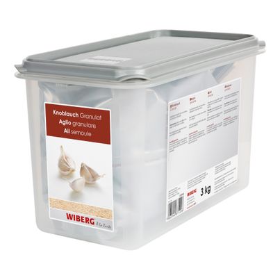 Garlic granulate approx. 3kg 7900ml from Wiberg