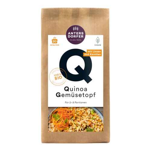 Organic Quinoa vegetable pot 150g - value pack of 6 from Antersdorfer Mühle