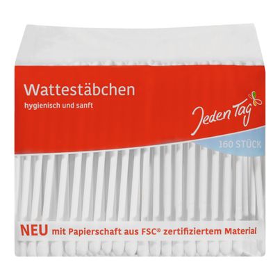 Wattestäbchen 160Stück von Jeden Tag