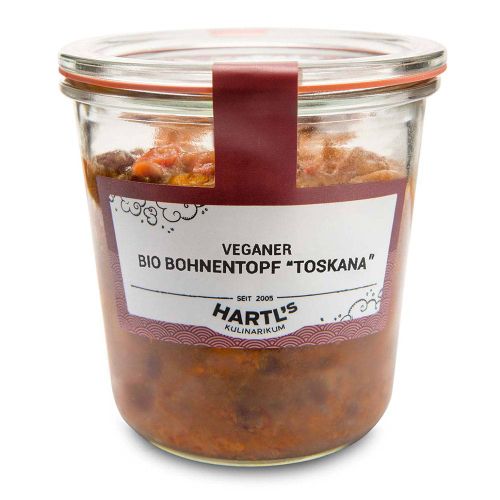 Bio veganer Bohnentopf toskana 460g - Fertiggericht von Hartls Kulinarikum