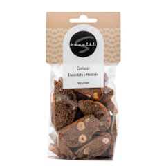 Cantucci Cioccolate e Nocciole 250g - Knusprig Doppel gebackene Kekse mit Kakao und Haselnüssen von Baccili