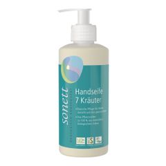 Bio Handseife 7-Kräuter Spender 300ml - 6er Vorteilspack von sonett