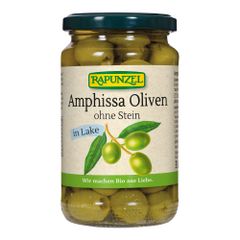 Bio Oliven Amphissa grün oh. Stein 315g - 6er Vorteilspack von Rapunzel Naturkost