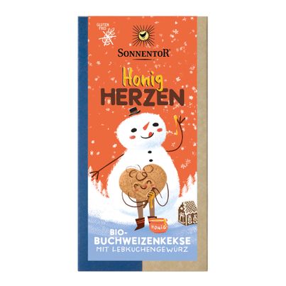 Bio Honig Herze Kekse glutenfrei 100g - 6er Vorteilspack von Sonnentor