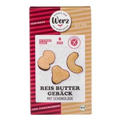 Bio Reis-Butter-Gebäck 125g - 6er Vorteilspack von Werz
