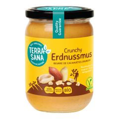 Bio Erdnussmus crunchy 500g - 6er Vorteilspack von Terrasana