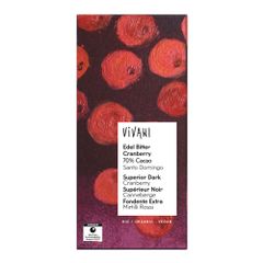 Bio Edel Bitter Cranberry 80g - 10er Vorteilspack von Vivani