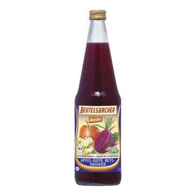 Bio Apfel-Rote Bete-Ingwer-Saft MW 700ml - 6er Vorteilspack von Beutelsbacher