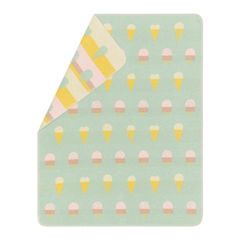 Babydecke Gelato Dreams 70 x 90 cm - Kiwi - GRS zertifiziert - von David Fussenegger