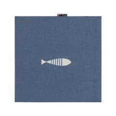 Sitzkissen Sardines 40 x 40 cm - Marine - GRS zertifiziert - von David Fussenegger