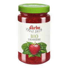  Darbo strawberry organic jam 260g