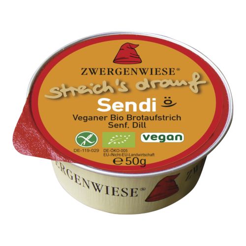 Organic Sendi spread 50g - value pack of 12 from Zwergenwiese