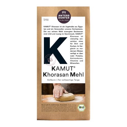 Organic Kamut Khorasan flour 1000g - value pack of 6 from Antersdorfer Mühle