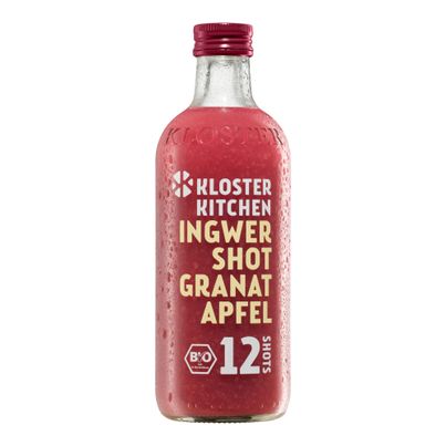 Bio Granatapfel 12 Shots  EW 360ml - 12er Vorteilspack von Kloster Kitchen