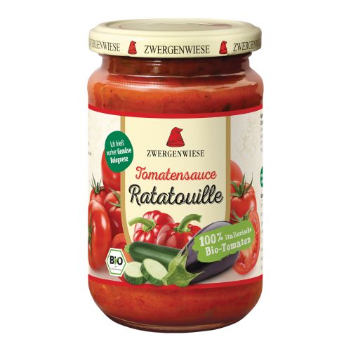 Organic tomato sauce Ratatouille 350g - value pack of 6 from Zwergenwiese