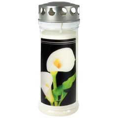 Grabkerze groß  Calla 7Tg 1Stück von Jeka