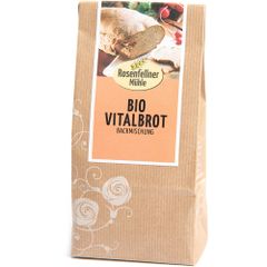 Bio Vitalbrot Backmischung 500g - liefert wertvolle Kohlenhydrate - hoher Eiweißgehalt - Bio Backmischung von Rosenfellner Mühle