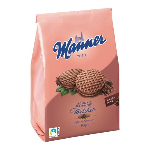 Manner Schoko-Brownie Törtchen im Beutel 400g