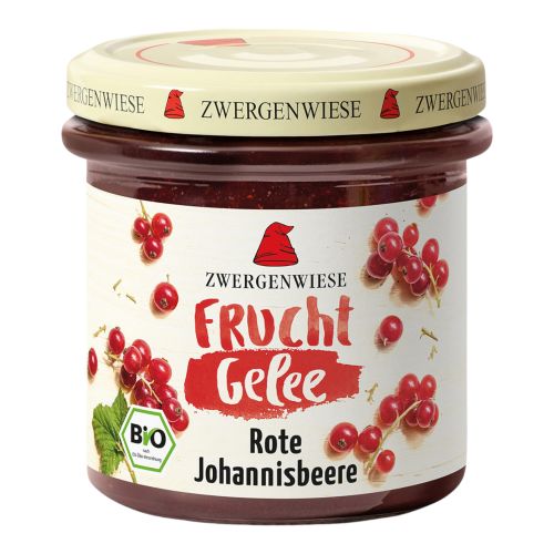 Organic fruit jelly red currant. 160g - value pack of 6 from Zwergenwiese