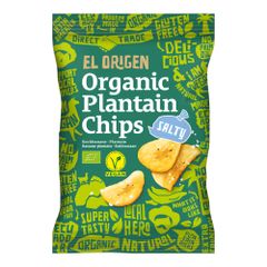 Bio Kochbananen Chips mit Meersalz 80g - 8er Vorteilspack von El Origen Food Gmbh