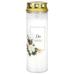 Grabkerze Magnolie Rechteck5Tg 1Stück von Jeka