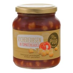 Bio Kichererbsen in Tomatensauce 350g - 6er Vorteilspack von Nur Puur