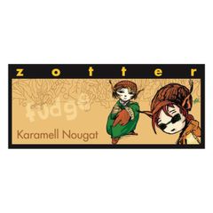 Organic chocolate caramel nougat in & out 70g - 10 pieces benefit pack from Zotter