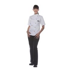 Damen Kochjacke Greta weiß 40 von Karlowsky Passion