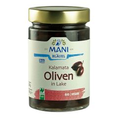 Bio Kalamata Oliven in Lake 300g - 6er Vorteilspack von Mani Bläuel