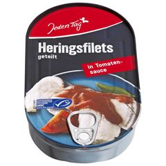 Heringsfilet in Tomatensauce 200g - 10er Vorteilspack von Jeden Tag
