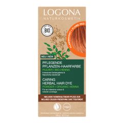 Organic hair color flame red 100g from logona natural cosmetics