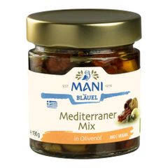 MANI Mediterraner Mix in Olivenöl 190g von MANI Bläuel