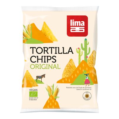 Bio Tortilla Chips Original 90g - 12er Vorteilspack von Lima