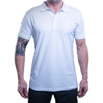 Dunkelschwarz Poloshirt DS-6 DNKLINE white - XL