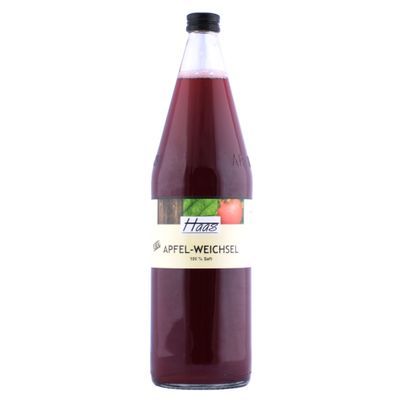 Apfel-Weichsel Saft 1000ml - Zartes Apfelaroma gepaart mit säuerlicher Weichsel - kein künstlicher Zucker und keine künstlichen Aromen