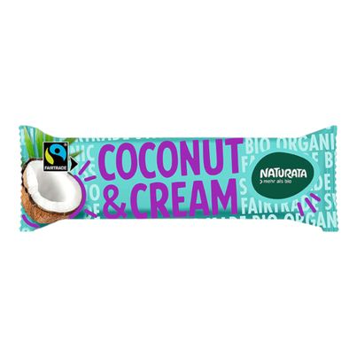 Bio Coconut & Cream Schokoriegel 33g - 24er Vorteilspack von Naturata