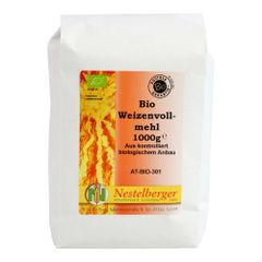Bio Weizenvollkornmehl fein 1000g von Nestelberger